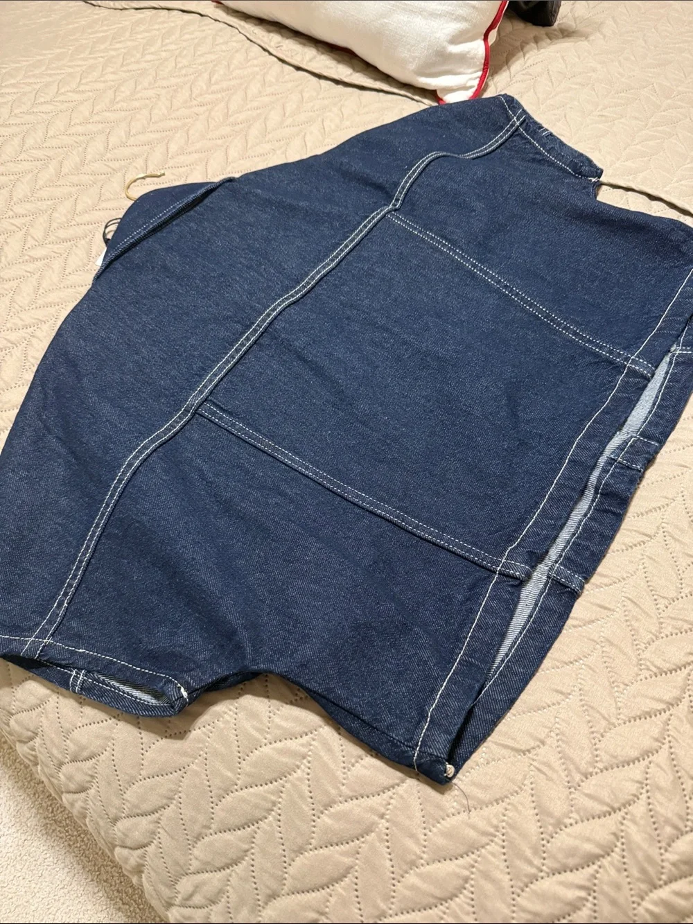 ZARA DENIM CROPPED TOP - Picture 10 of 16